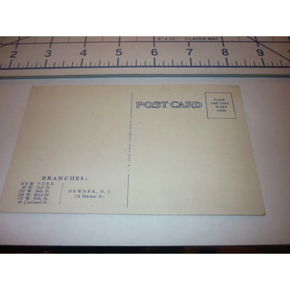 Vintage Caruso Restaurant Postcard NYC 125 West 45th St Main Dining Room Linen